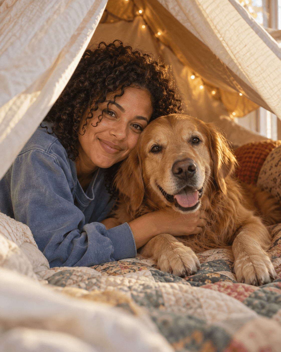 Blanket-fort headquarters portrait style sample
